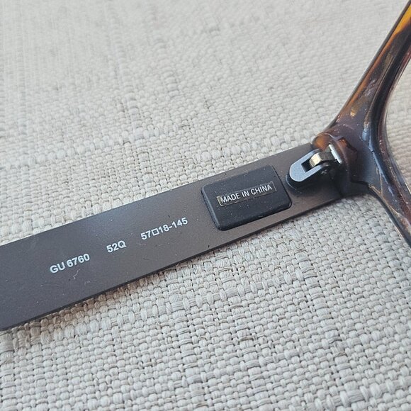 Guess Rectangular Sunglasses Gold Brown Tortoise Brown Gradient 6760 52Q main image 7